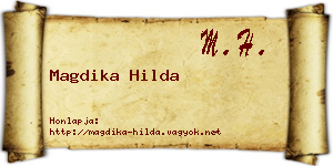 Magdika Hilda névjegykártya
